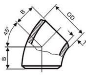 carbon steel 45º elbow